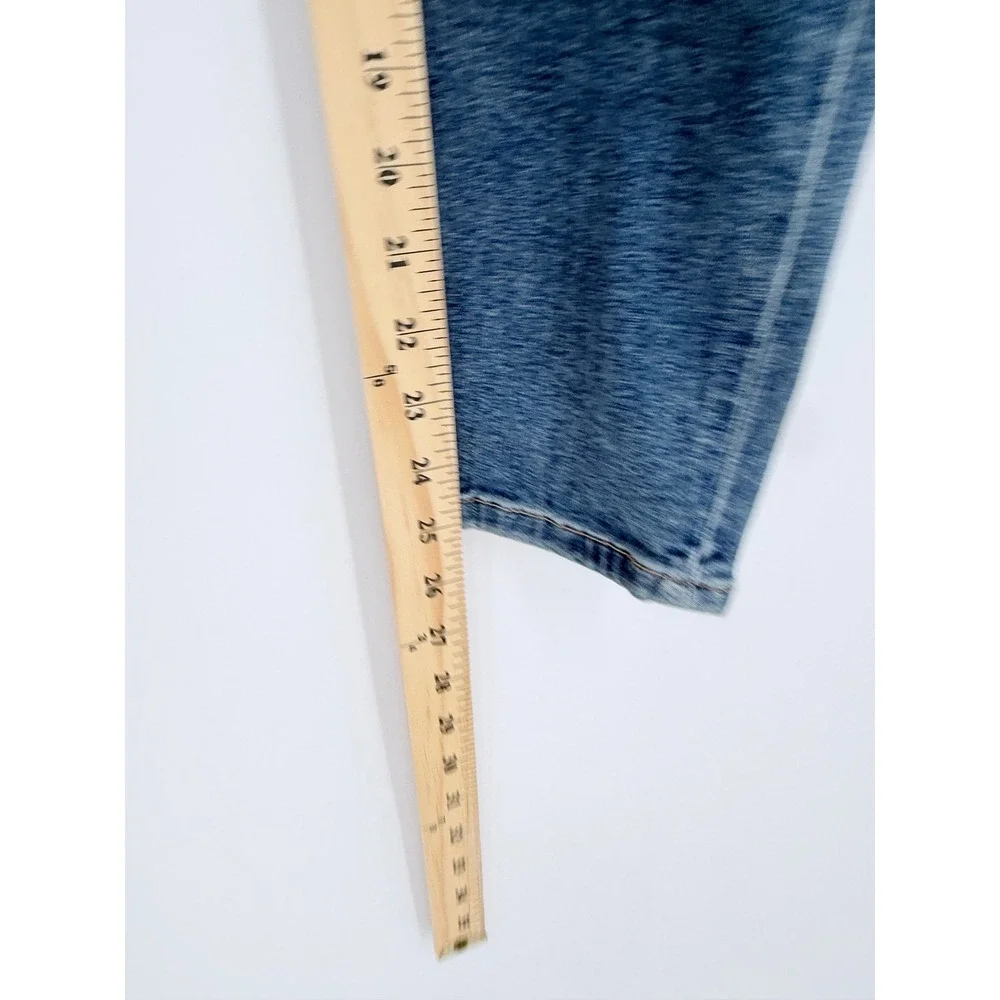 Free People We The Free Jeans 30 Blue High Rise Skinny Boho Indie Aesthetic
